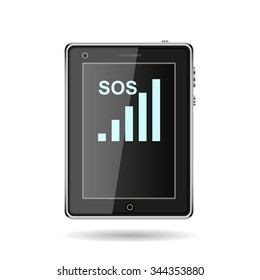 no signal, poor signal strength, signal strength indicator. icon. vector design