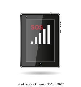no signal, poor signal strength, signal strength indicator. icon. vector design