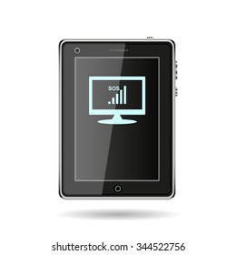 no signal, poor signal strength, signal strength indicator. icon. vector design