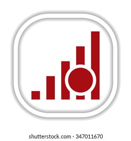 no signal, poor signal strength, signal strength indicator. icon. vector design