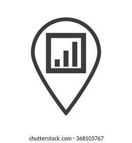 no signal, poor signal strength, signal strength indicator icon, vector illustration. Flat design style