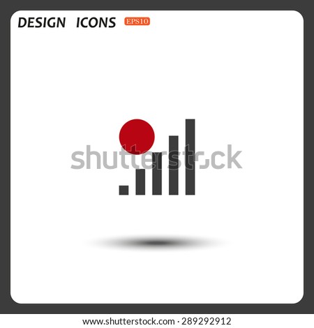 no signal, poor signal strength, signal strength indicator. icon. vector design