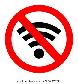 No signal sign vector,no signal area