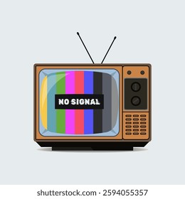 No signal television graphic design illustration