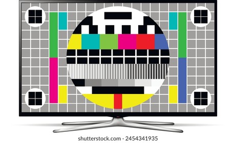 No signal and Television test screen
