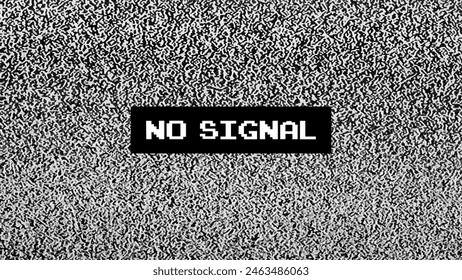 No signal TV test pattern background	