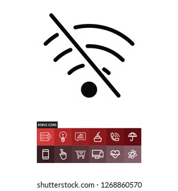 No signal vector icon