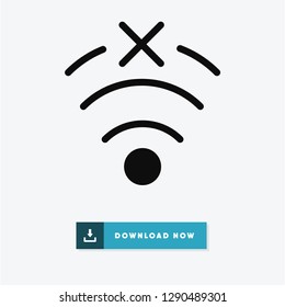 No signal vector icon