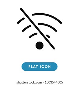 No signal vector icon