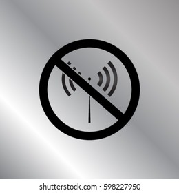No signal vector icon