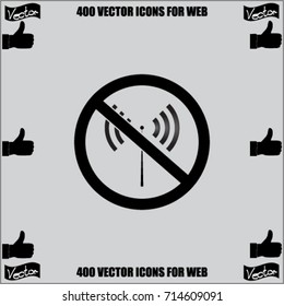 No signal vector icon