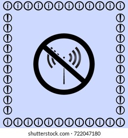No signal vector icon