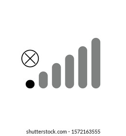 no signal vector icon, no connection vector icon