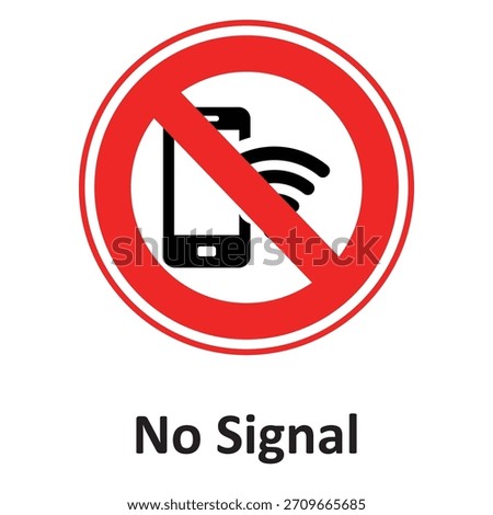 No Signal Vector Icon which can easily modify or edit

