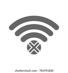 No signal wi fi vector icon