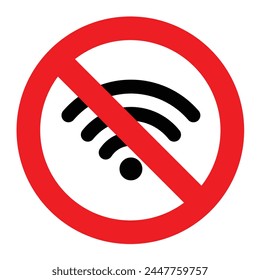 no signal wifi internet connection sign no internet illustration connection forbidden warning