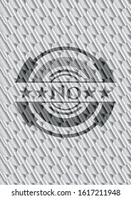No silver emblem. Scales pattern. Vector Illustration. Detailed.