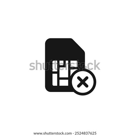 No sim card icon symbol vector illustration