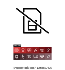 No sim card vector icon