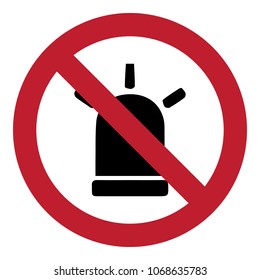 no siren icon