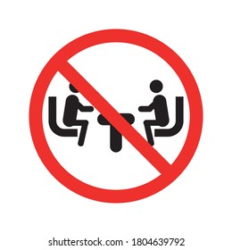 No sitting. Do not sit on surface, prohibition sign