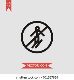 No skate vector icon illustration symbol