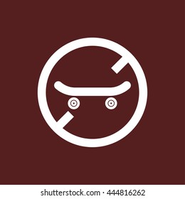 no skateboard icon