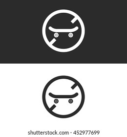 no skateboard icon