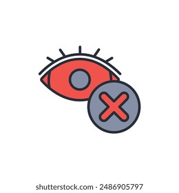 No sleep icon. vector.Editable stroke.linear style sign for use web design,logo.Symbol illustration.