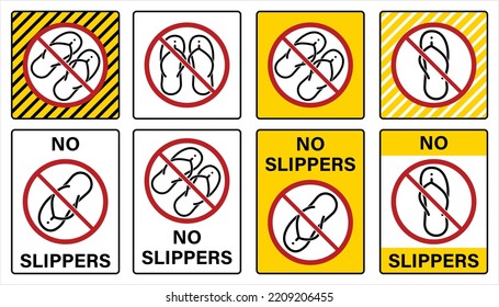 No hay señalización de deslizador, las zapatillas prohíben la señalización Vector Ilustración de arte, no, no firmar, símbolo de barra diagonal inversa circular,