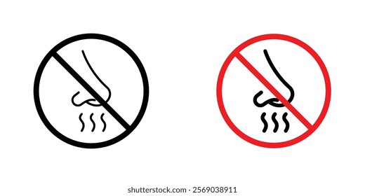 No smell sign vector graphic pack