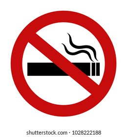 No smiking sign symbol. Vector