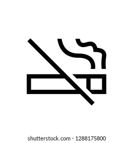 no smocking favorites icon vector