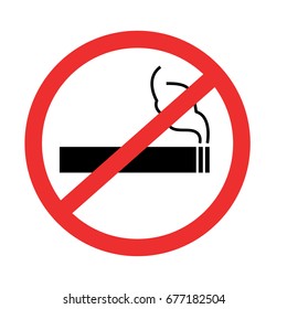 no smoing sign with isolated background