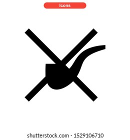 no smoke icon isolated sign symbol vector illustration - high quality black style vector icons

