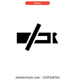 no smoke icon isolated sign symbol vector illustration - high quality black style vector icons
