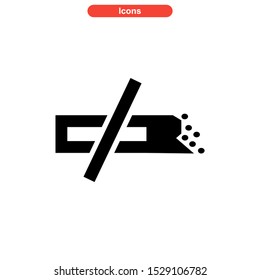 no smoke icon isolated sign symbol vector illustration - high quality black style vector icons
