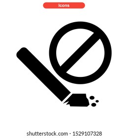 no smoke icon isolated sign symbol vector illustration - high quality black style vector icons
