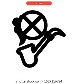 no smoke icon isolated sign symbol vector illustration - high quality black style vector icons
