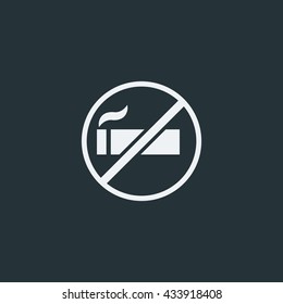 No Smoke icon in trendy flat style background, image jpg, vector eps, flat web, material icon, UI illustration