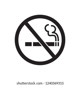 No smoke icon vector