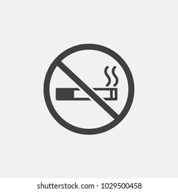 no smoke icon vector illustration. do not smoke icon vector
