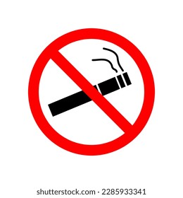 No Smoke icon vector symbol illustration on white background..eps