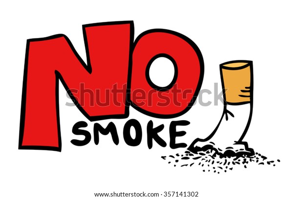 No Smoke Message Stock Vector (Royalty Free) 357141302