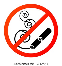 No Smoke sign, vector illustration