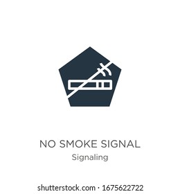 No Smoke Signal Icon Vector. Trendy Flat No Smoke Signal Icon From Signaling Collection Isolated On White Background. Vector Illustration Can Be Used For Web And Mobile Graphic Design, Logo, Eps10