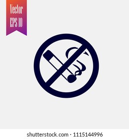 no smoke vector icon