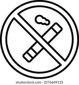 No smoke vector icon. Can be used for printing, mobile and web applications.