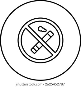 No smoke vector icon. Can be used for printing, mobile and web applications.
