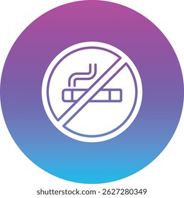 No smoke vector icon. Can be used for printing, mobile and web applications.